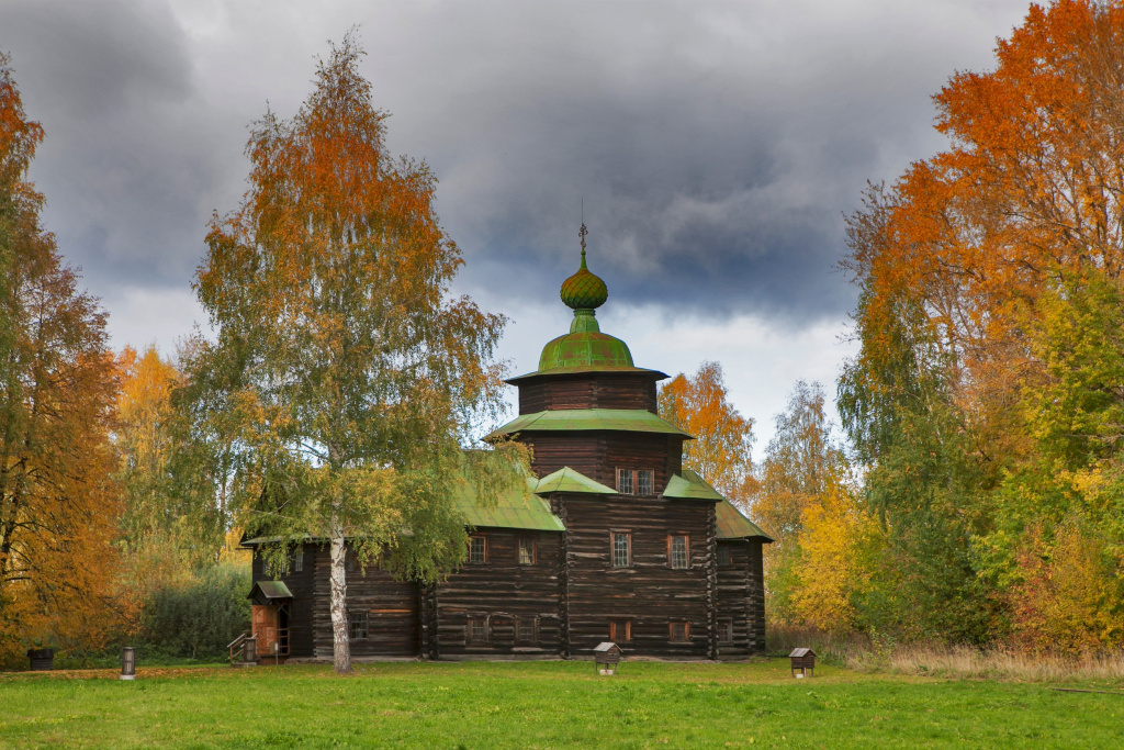 Церковь Илии Пророка из с. Верхний Березовец, Музей деревянного зодчества, Кострома