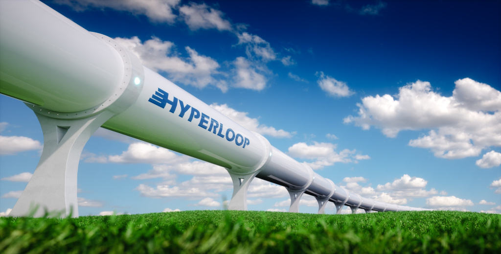 3D-визуализация транспортной концепции Hyperloop