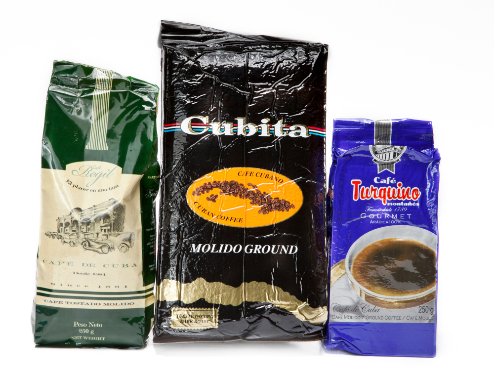 Одни из самых популярных брендов кубинского кофе в пачках: Cubita и Turquino