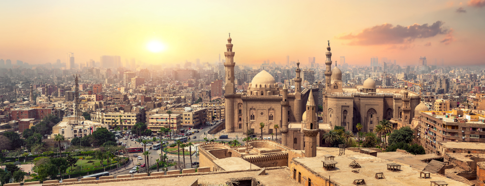 Вид на столицу Египта - город Каир