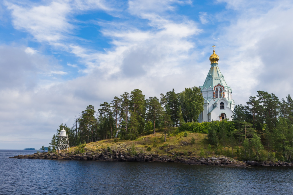 Православная церковь (Никольский скит) на острове Валаам, Карелия